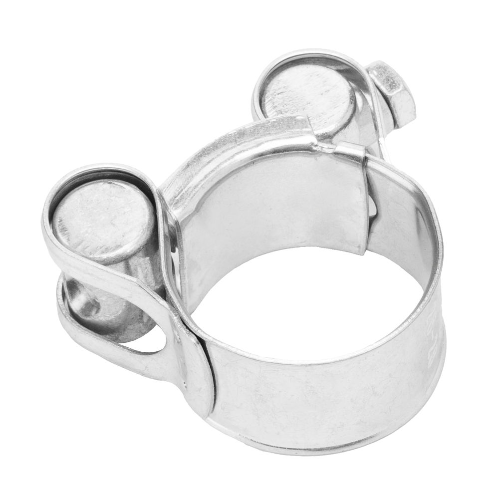 Хомуты металлические, силовые 26-28 мм, ширина 18 мм, шарнирный, W1, 2 шт Сибртех (47509)