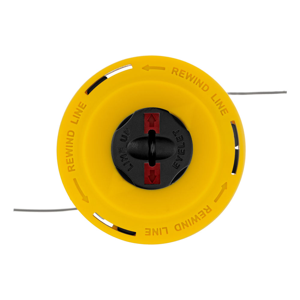 Катушка триммерная полуавтоматическая, легкая заправка лески, гайка M8x1.25, винт M8-M8 Denzel (96324)