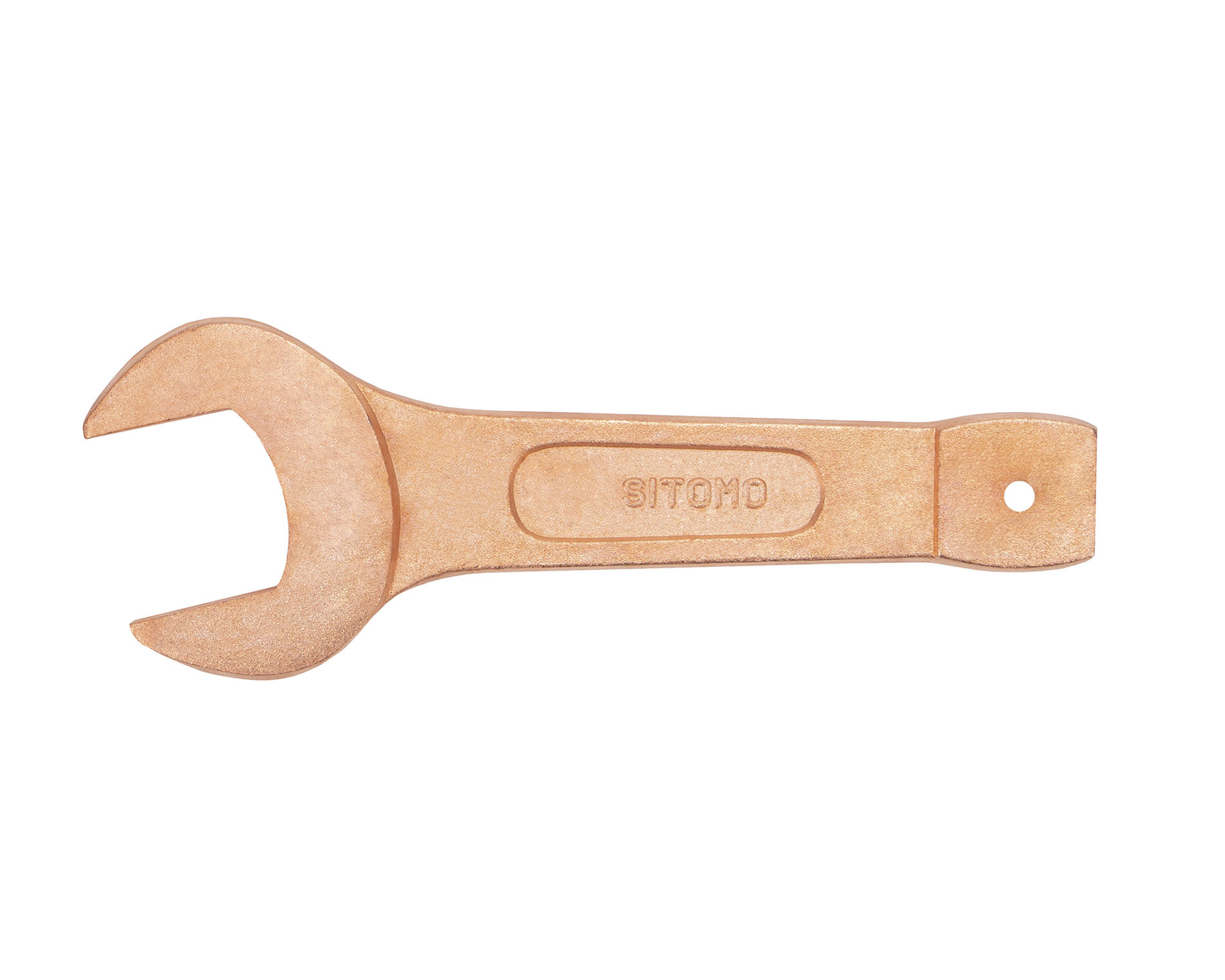 Ключ гаечный рожковый односторонний ударный 80 мм омеднение SITOMO