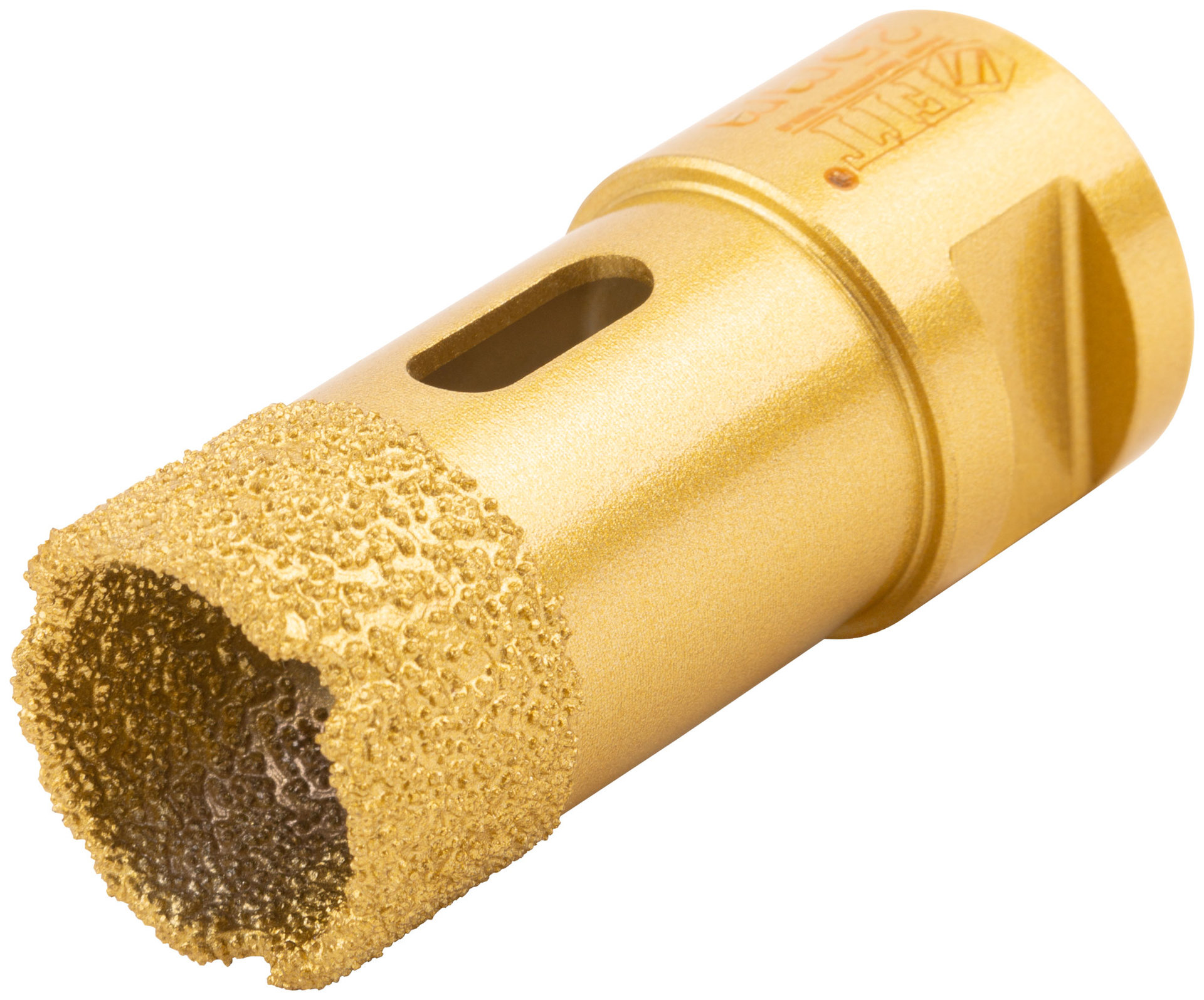 Коронка кольцевая для УШМ, М14, по керамограниту, камню и кафелю алмазная, вакуумное спекание 25х60 мм (16340)