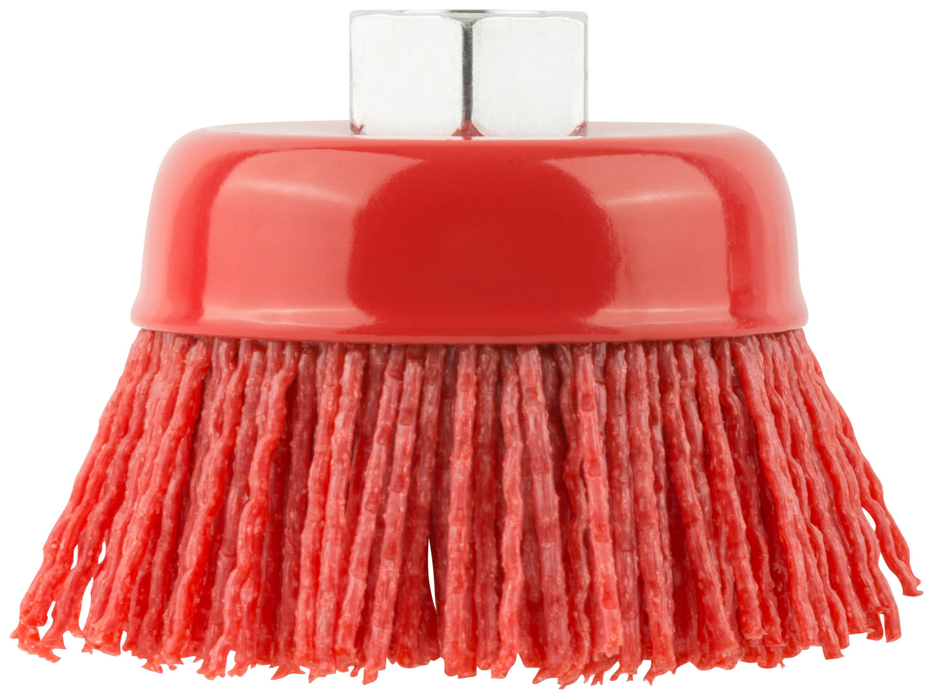 Корщетка-чашка нейлоновая, гайка М14, Профи 65 мм (38796)