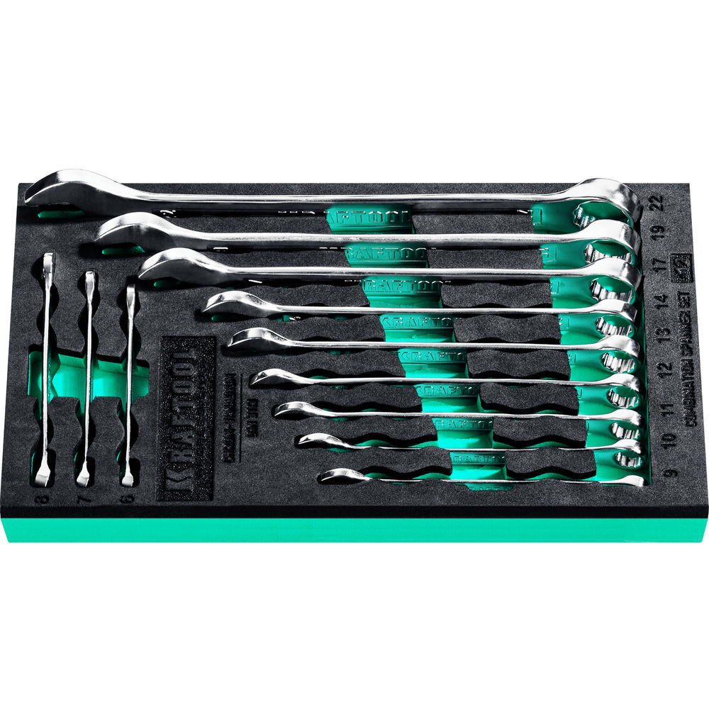Набор ключей гаечных комбинированных 6 - 22 мм, 12 шт KRAFTOOL 27079-H12E