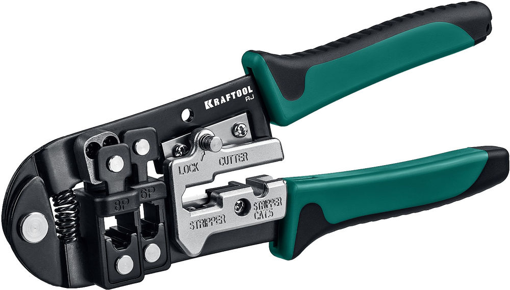 Кримпер универсальный (RJ45, RJ11,RJ12) RJ KRAFTOOL 22699