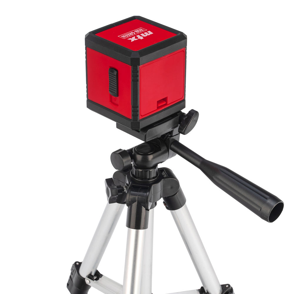 Лазерный уровень XQB GREEN Pro SET, 20 м, зеленый луч, батарейки, штатив MTX (350195)