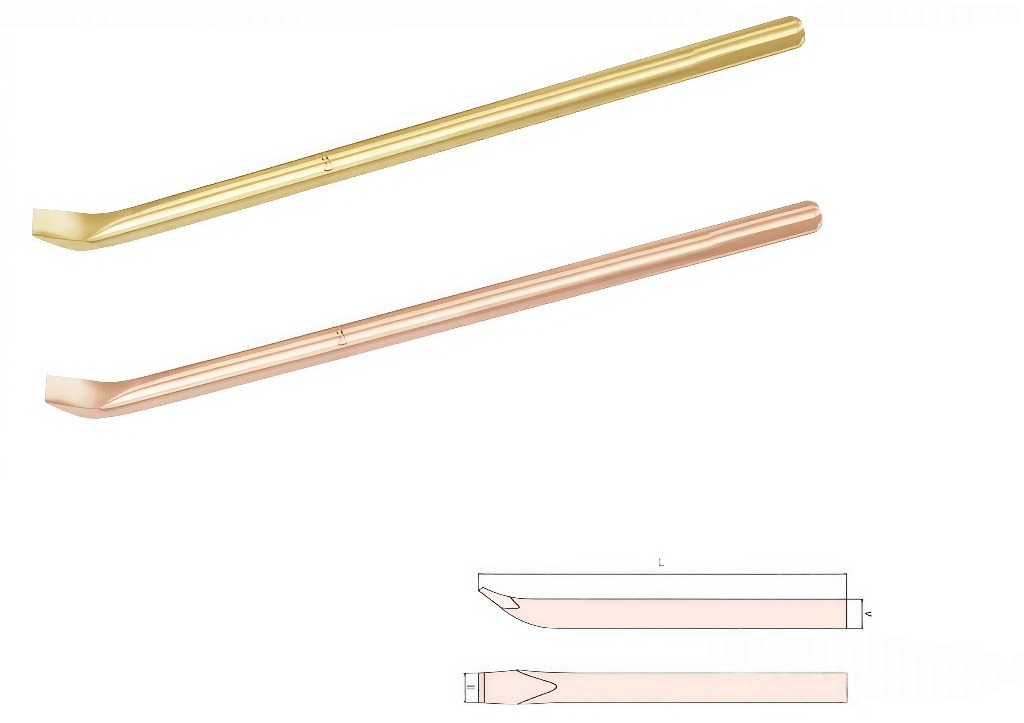 Лом ф30х850 мм AlCu искробезопасный 237-1022, HORTZ