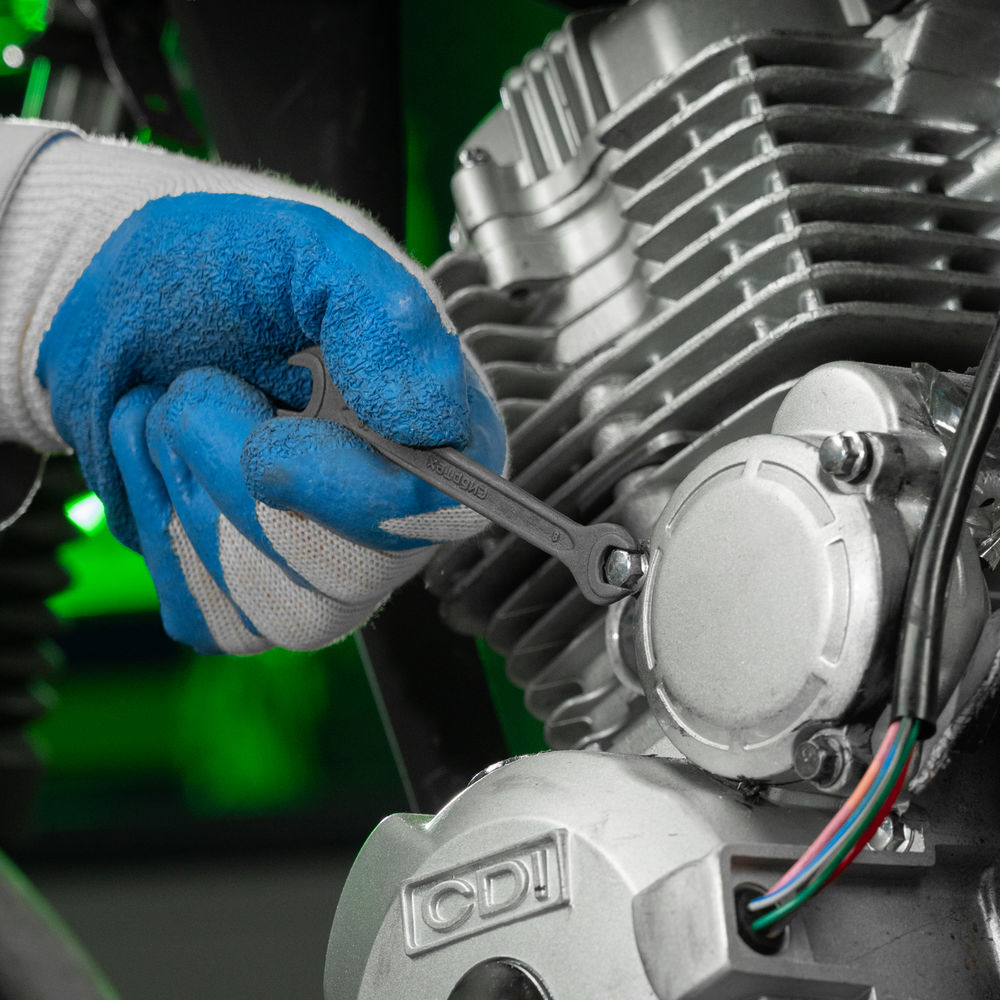 Набор ключей рожковых, 6 - 32 мм, 10 шт., CrV, фосфатированные Сибртех