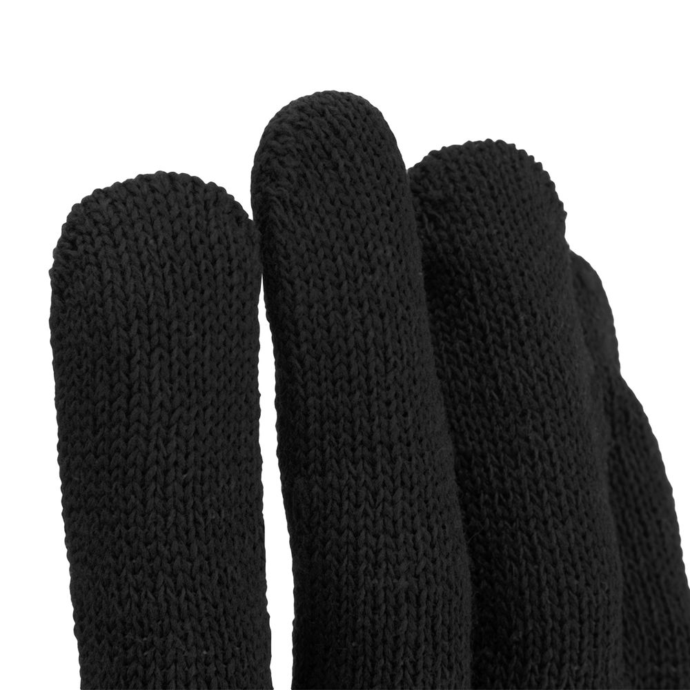 Перчатки трикотажные, ПВХ-покрытие Точка, 10 класс, черные (67855)