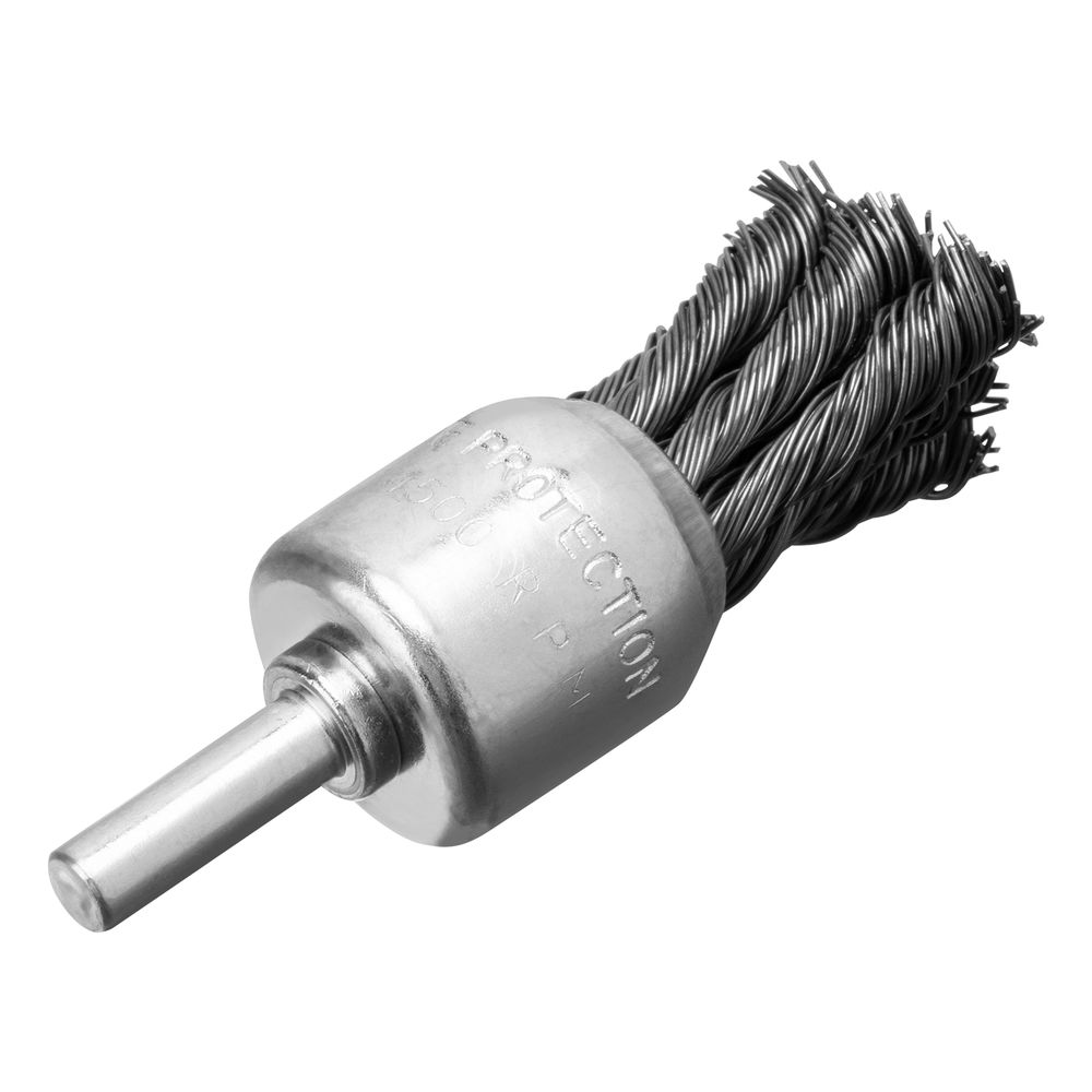 Щетка для дрели, 25 мм, чашка со шпилькой, крученая металлическая проволока Matrix (74464)