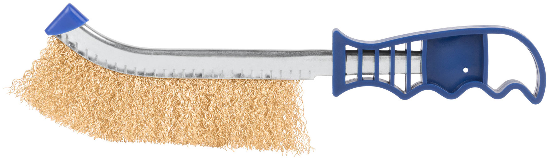 Щетка зачистная, латун. витая проволока 0,3 мм, пластиковая ручка, 250 мм, CUTOP Profi (82-923)