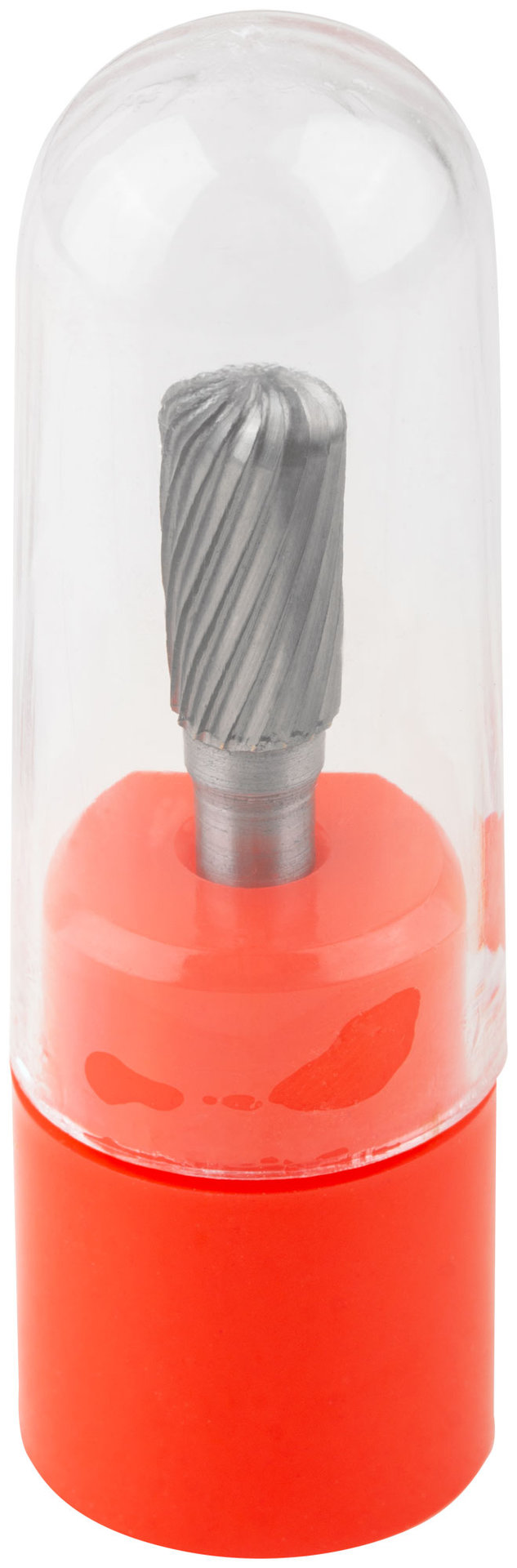 Шарошка карбидная Профи, штифт 6 мм, цилиндрическая с закруглением (36592)