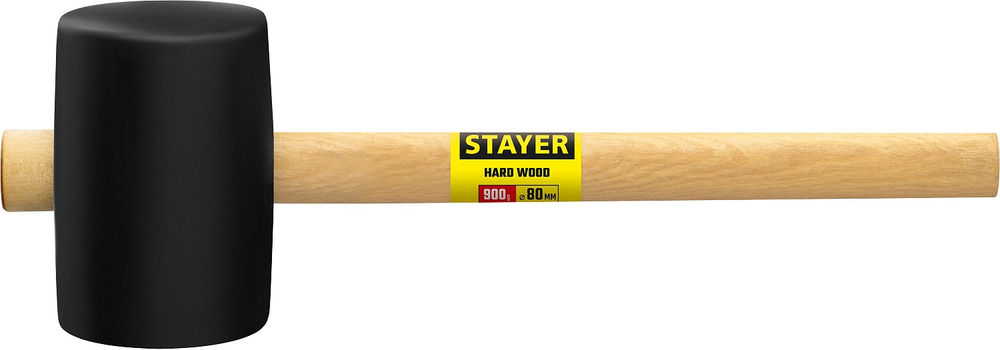 Киянка резиновая чёрная 900 г STAYER 20505-90