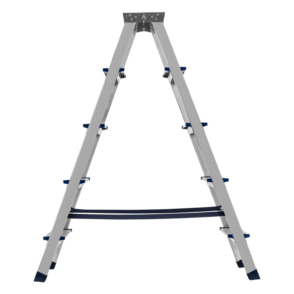 Стремянка двусторонняя 5 ступеней, алюминиевая, Сибртех (97925)