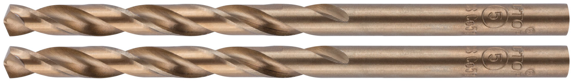 Сверло по металлу Cutop Profi с кобальтом 5% 5 x 86 мм, 2 шт. (48-377)