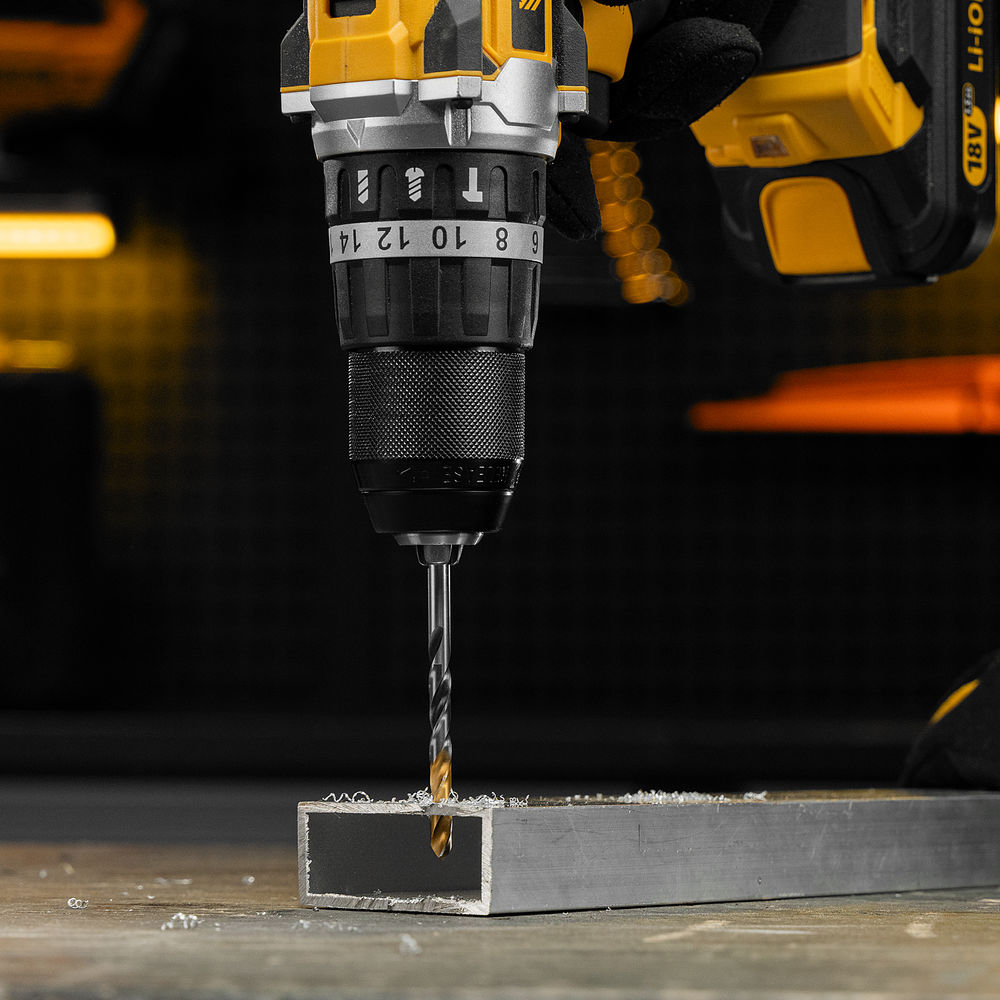 Сверло спиральное по металлу 5,5 x 93мм, Р6М5, Golden Tip, многогранная заточка Denzel (718277)