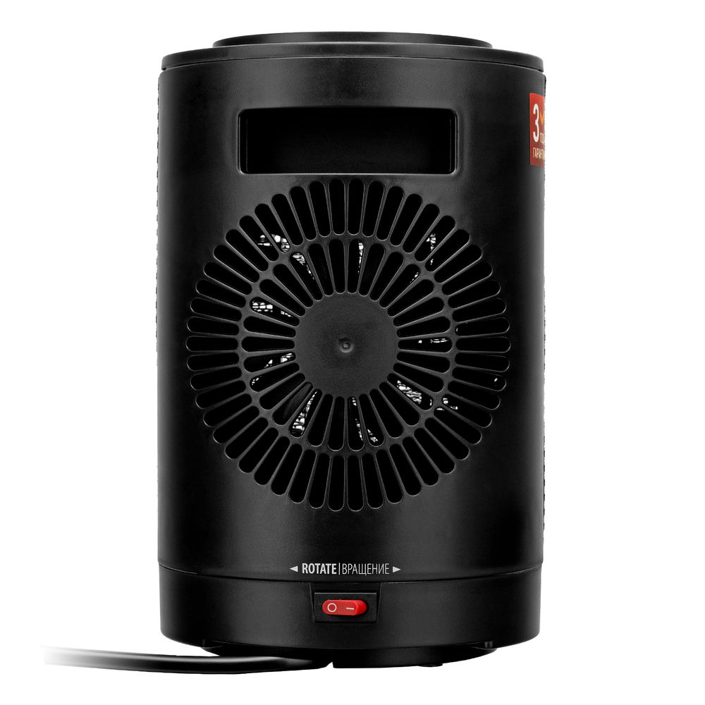 Тепловентилятор керамический DTFC-1200S, вращение, 3 реж., вент., нагрев 600/1200 Вт Denzel (96411)