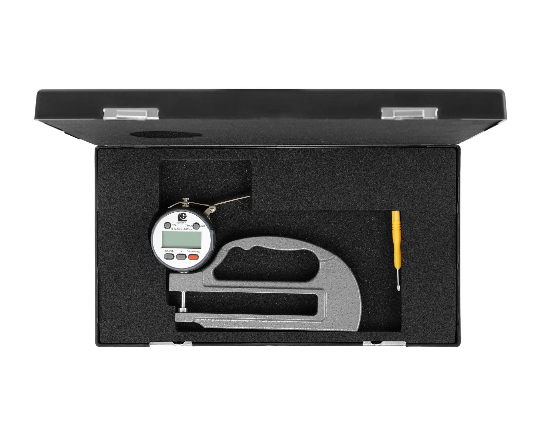 Толщиномер цифровой 0-10 0,001 L=120мм 316-161А Guanglu