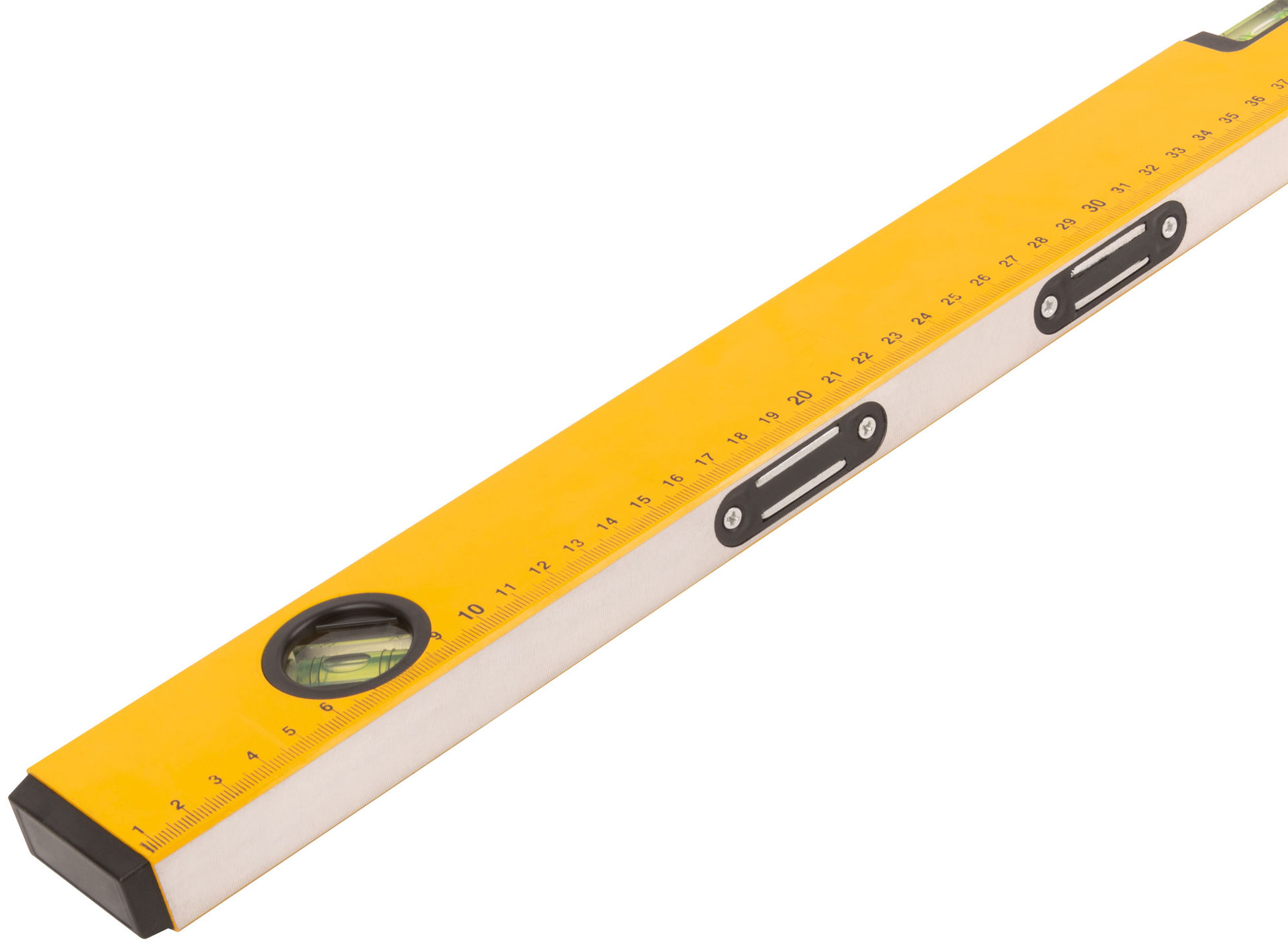 Уровень Магнит, 3 глазка, желтый усиленный корпус, магниты, шкала, Профи 800 мм (18248)