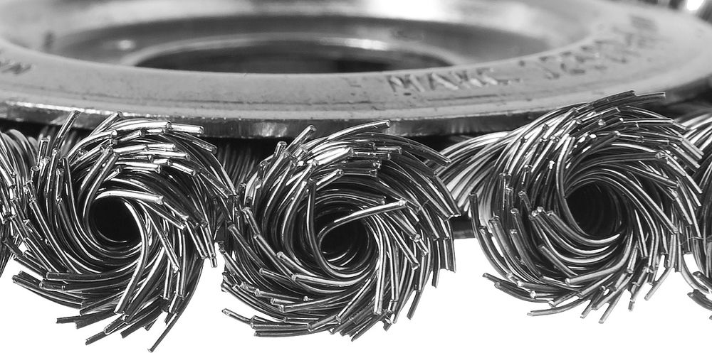 Щетка дисковая для УШМ 100 мм, стальная проволока 0.5 мм ЗУБР Профессионал 35190-100_z02