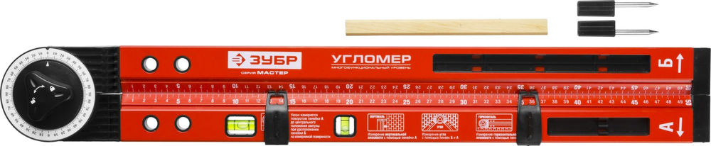 Уровень-угломер складной 500 мм ЗУБР УГЛОМЕР 34740