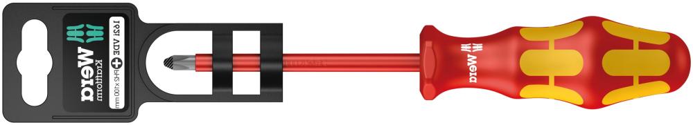 Отвёртка диэлектрическая крестовая PH 2 x 100 мм VDE SB серия 162 i PH Wera WE-100012