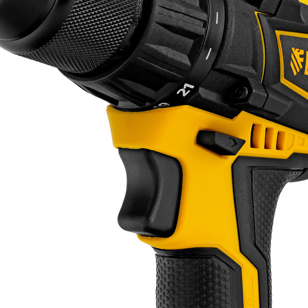 Дрель-шуруповерт аккумуляторная, бесщет. BLDL-IB-18-0, Li-Ion, 18 В Denzel (26122)