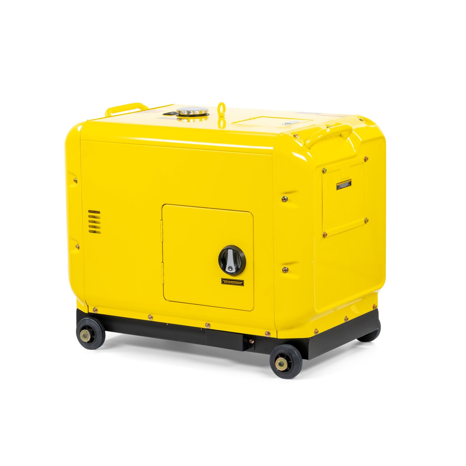 Генератор диз. CHAMPION DG6501ES+ATS (5/5,5кВт 8,9лс 16л 12V 160кг эл.стартер,колеса,счетчик,кожух) (DG6501ES)