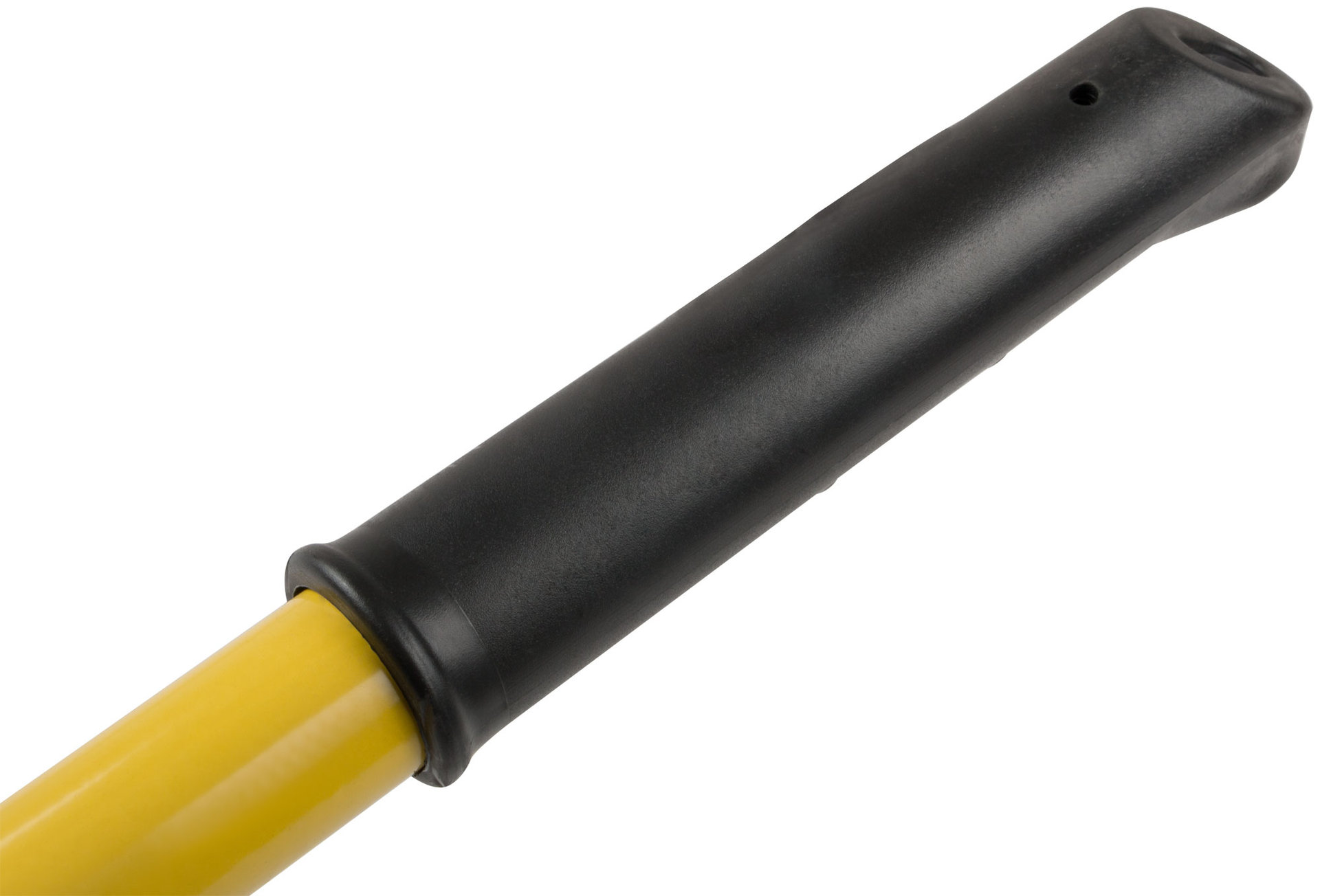 Грабли веерные проволочные, 22 зуба, 440х1553 мм, с желтым металлизированным черенком (76945)