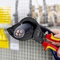 Кабелерез c трещоткой VDE, для кабелей со стальным армированием, SWA O 45 мм (380 мм?/MCM 750), длина 315 мм (KN-9536315A)