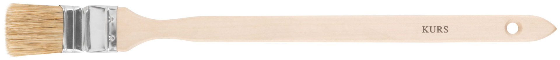 Кисть радиаторная, натур. светлая щетина, деревянная ручка 1,5 (38 мм) (00874)