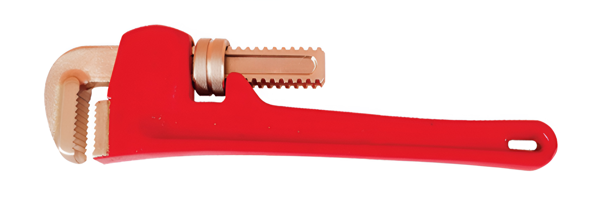 Ключ трубный американская модель 75x600 искробезопасный сплав BeCu 131A-1012, HORTZ