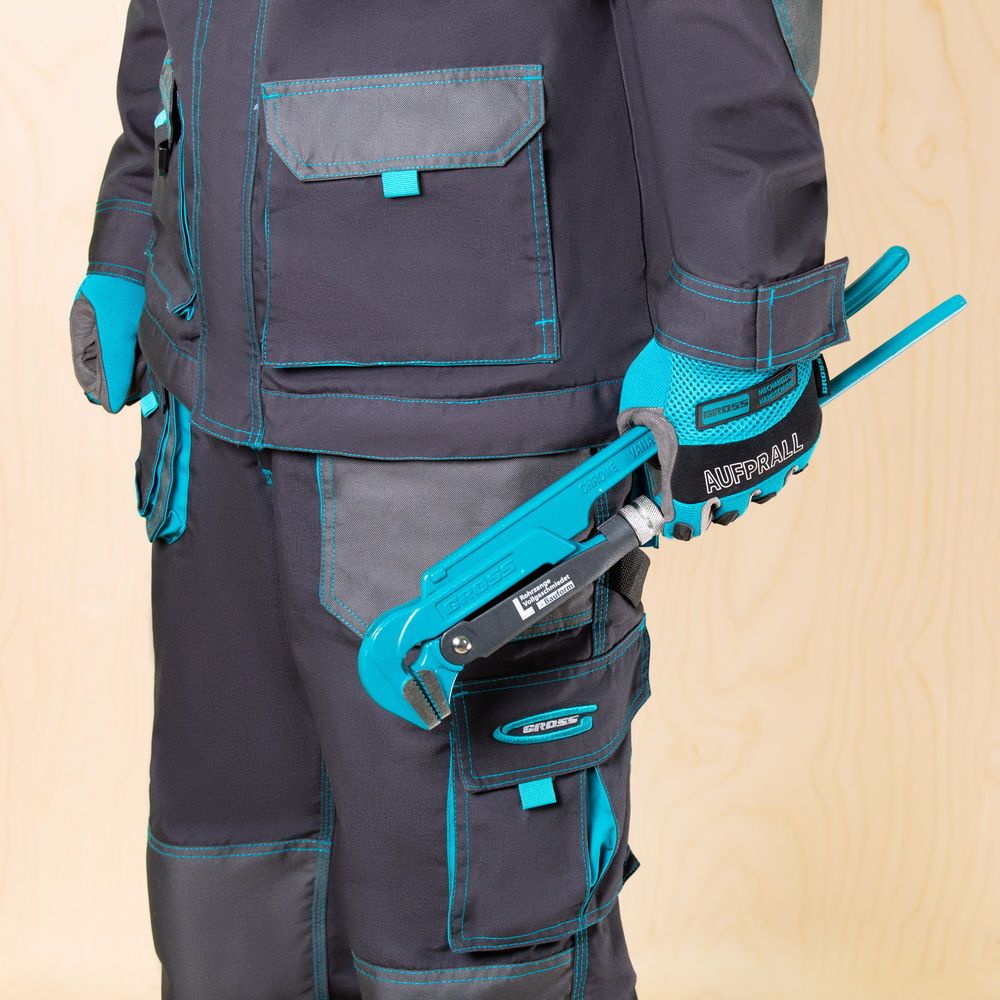 Ключ трубный рычажный 1.5, №2, цельнокованый, CrV, тип L Gross