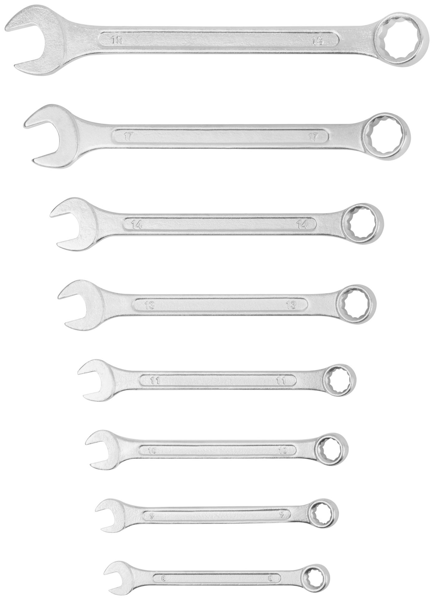 Ключи комбинированные в нейлоновом чехле Хард, набор 8 шт. ( 8-19 мм ) (63420)