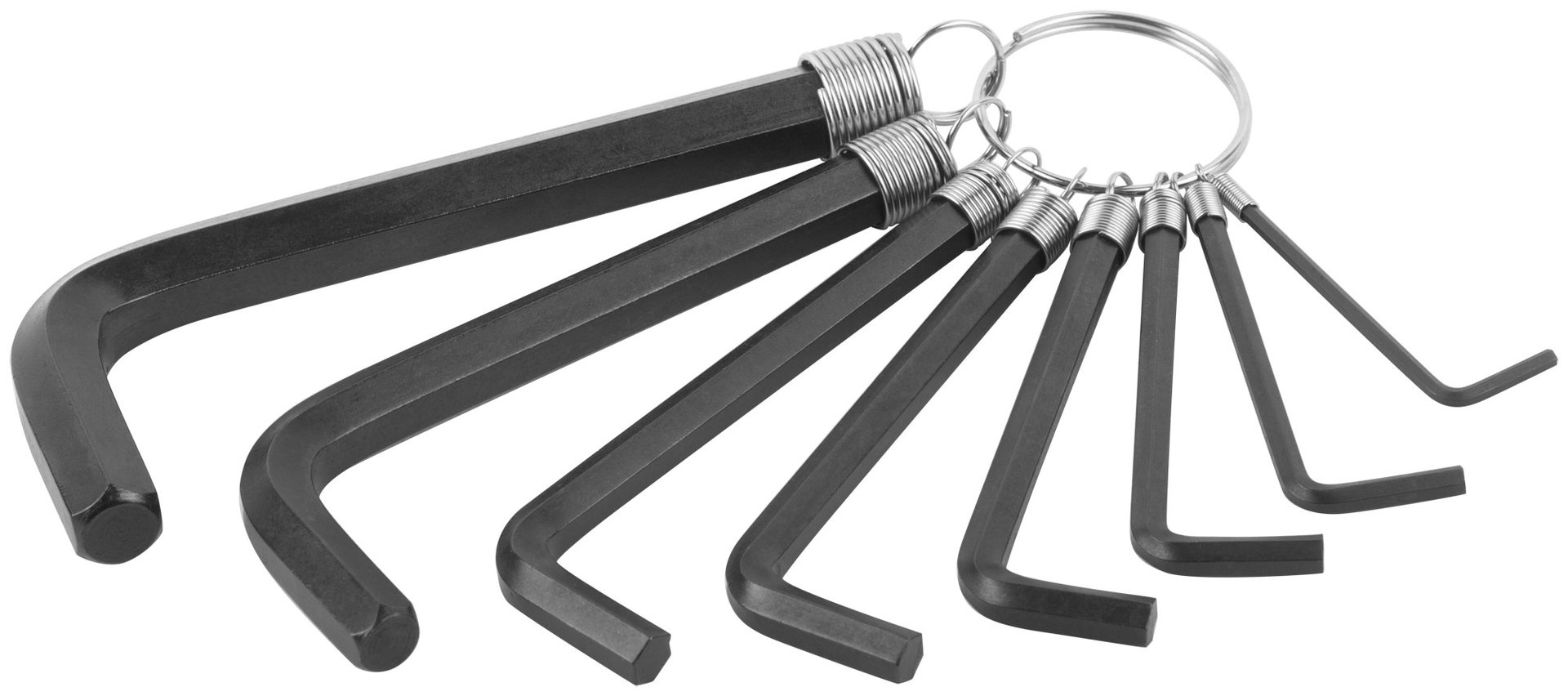 Ключи шестигранные HEX на кольце CrV 8 шт.( 2-10 мм )