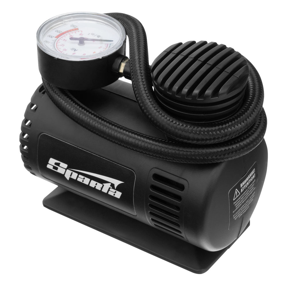 Компрессор автомобильный С-12, 12 В, 17 атм, 12 л/мин Sparta (58050)