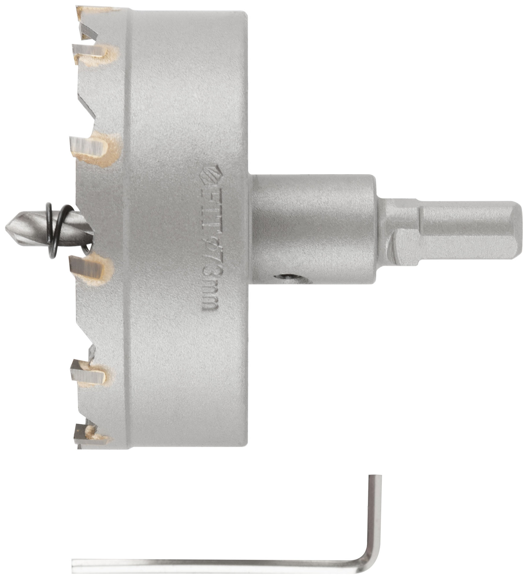 Коронка кольцевая с карбидными вставками Профи (для отверстий в нержавеющей стали) 73 мм (36856)