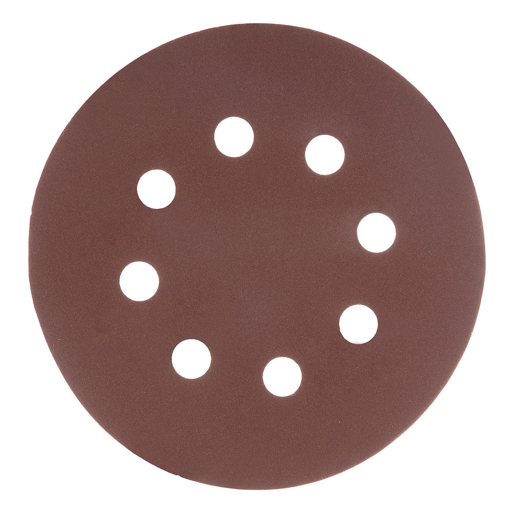 Круг абразивный на ворсовой подложке под липучку, перфорированный, P 400, 125 мм, 5 шт Matrix (73814)
