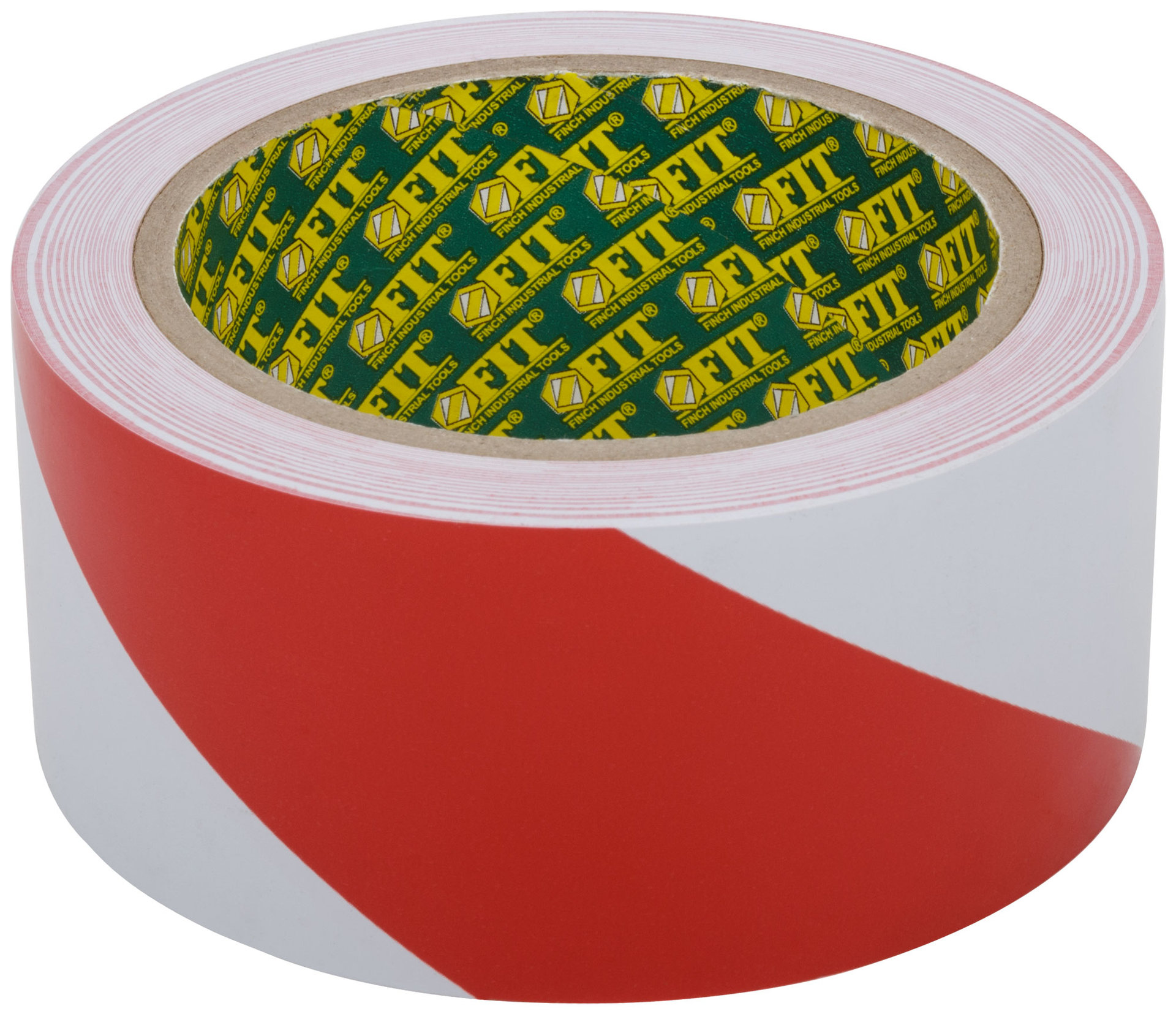 Лента разметочная, клейкая (красно-белая) 50 мм х 25 м (11858)