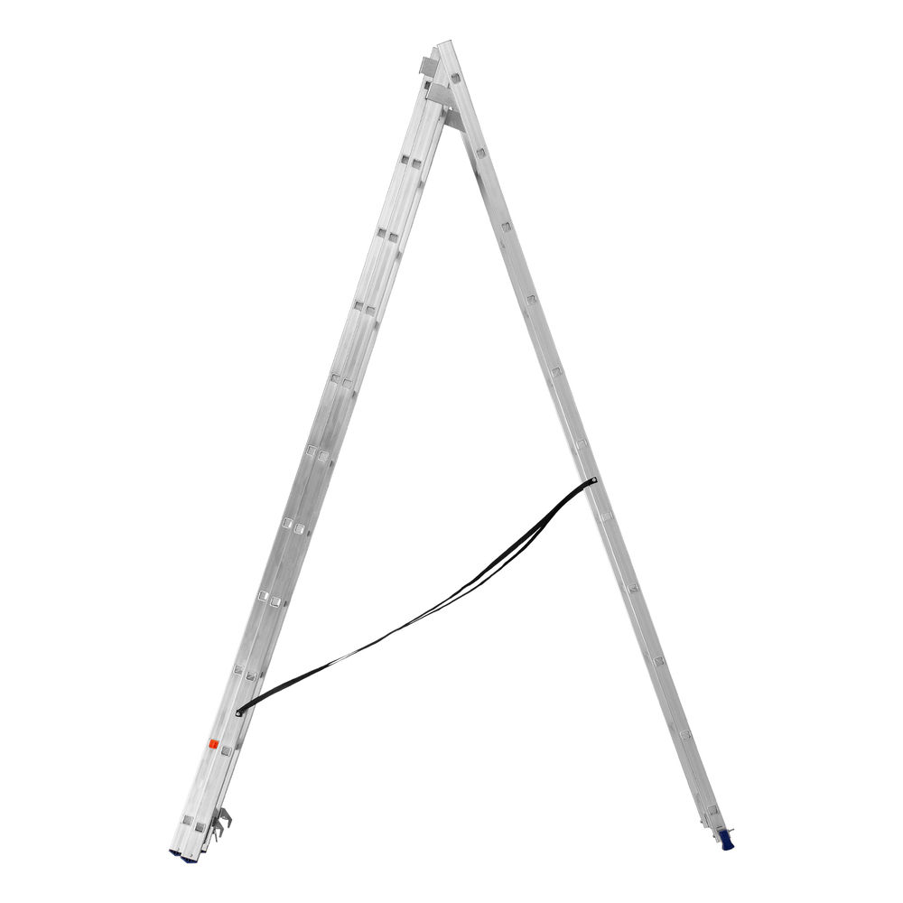 Лестница, 3 х 11 ступеней, алюминиевая, трехсекционная, Сибртех (97821)