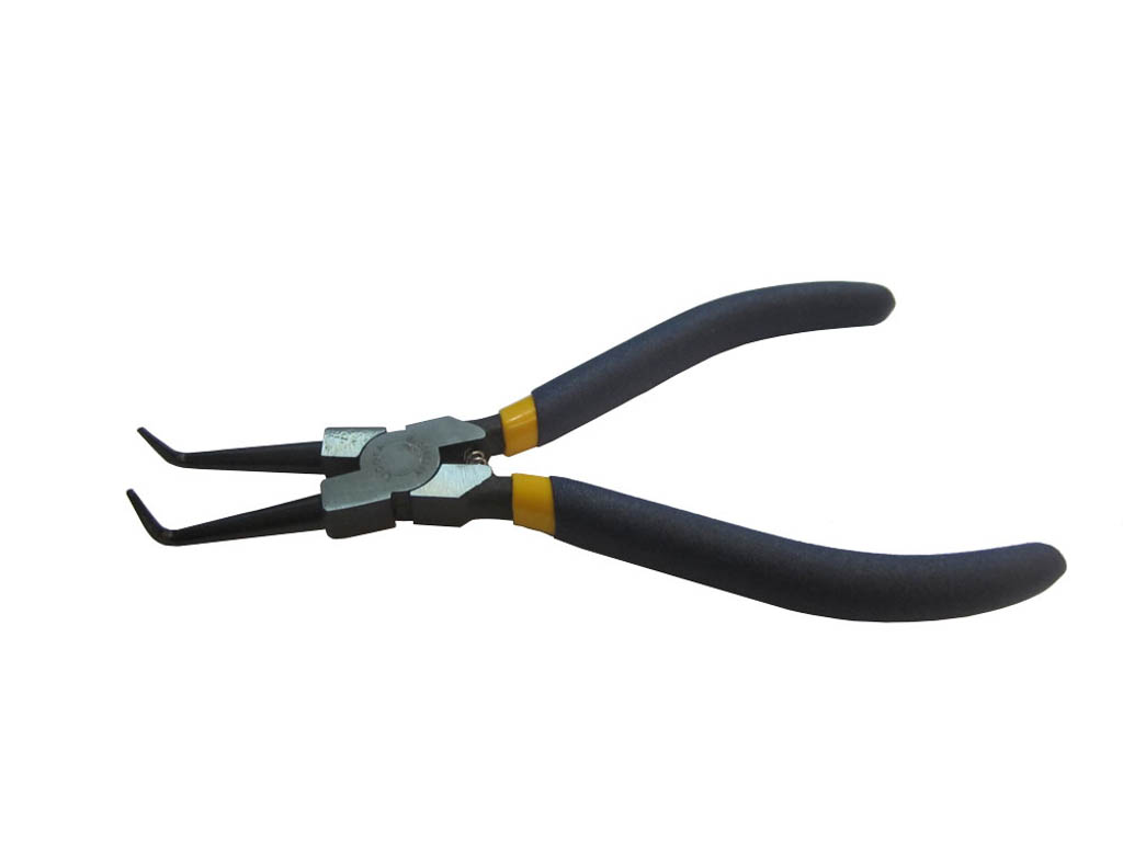 Съемник стопорных колец японский тип сжим загнутый 175 мм Licota APT-38007B