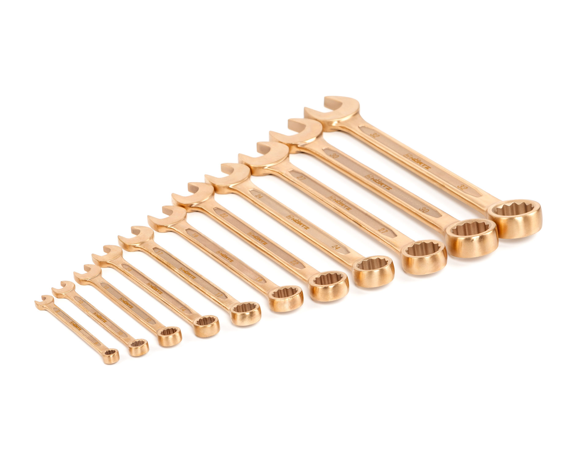 Набор ключей гаечных комбинированных искробезопасных (8-32) BeCu № B-11, HORTZ