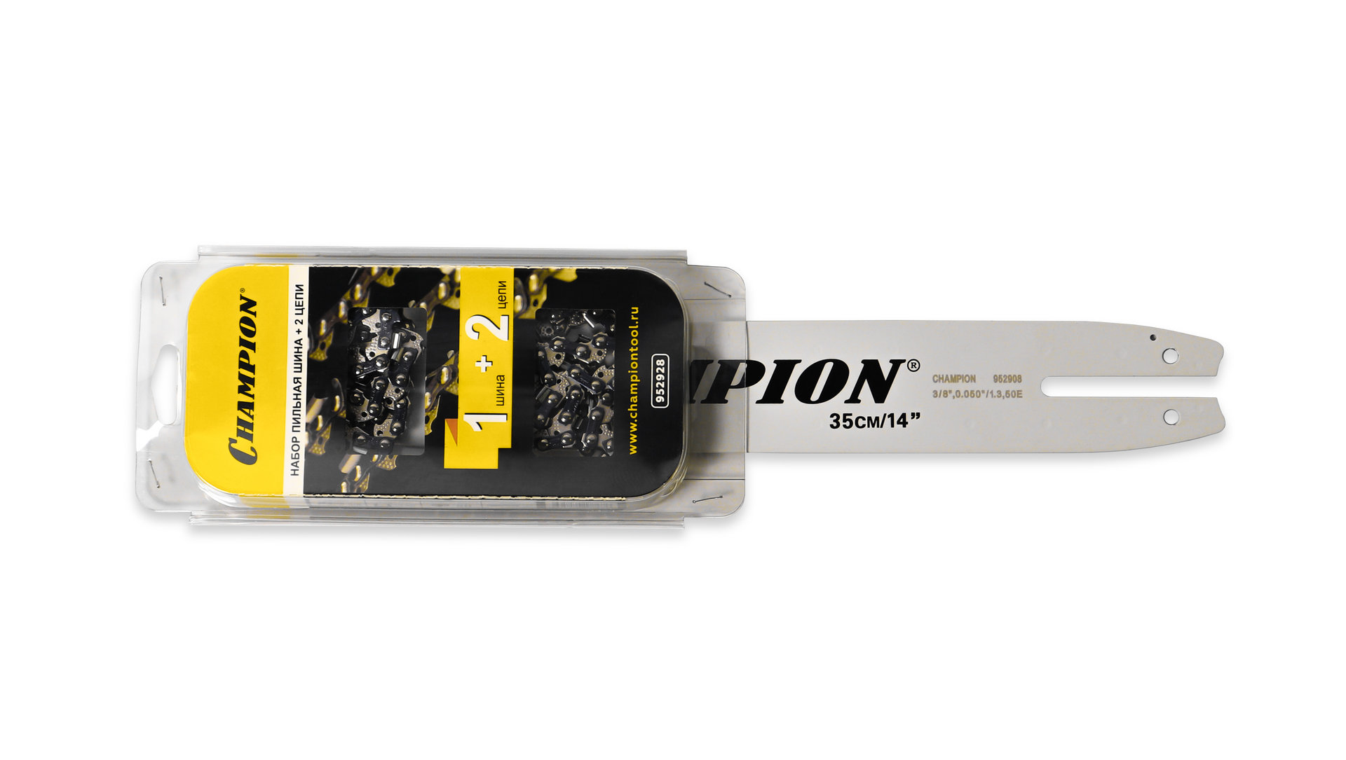 Набор Шина CHAMPION 14-3/8-1,3-50 + 2 цепи (140SDEA074) (952928)