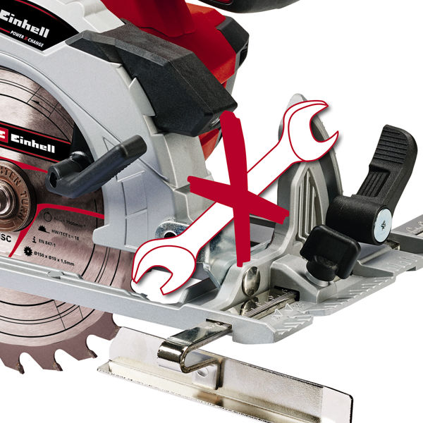 Пила циркулярная акк.Einhell PXC TE-CS 18/150 Li, глубина реза 48мм,4200 об/мин,без АКК и ЗУ (4331220)