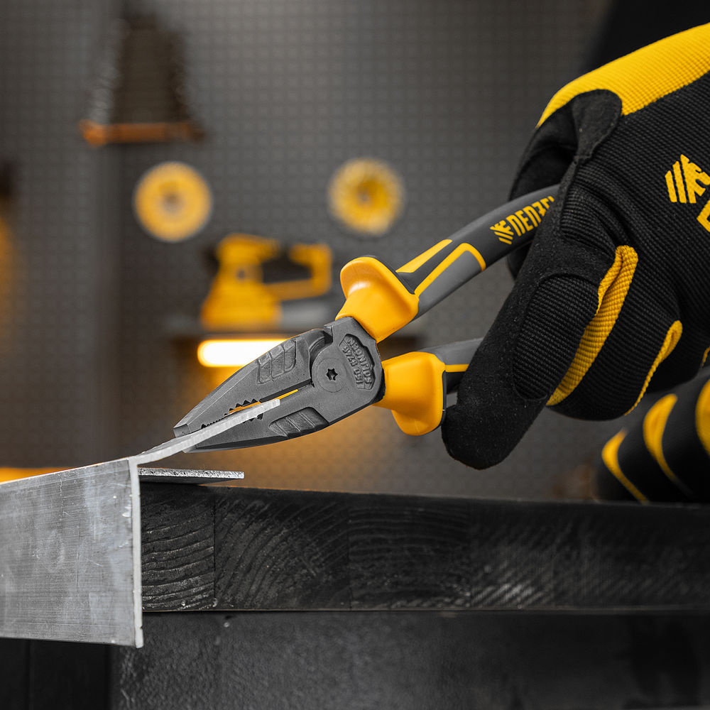 Плоскогубцы комбинированные 205 мм, трехкомпонентные рукоятки Denzel (17082)