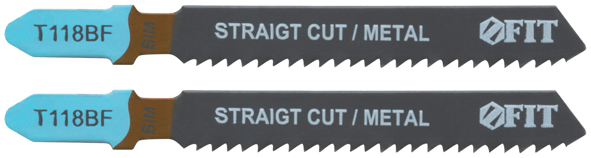 Полотна по металлу, Bimetal, фрезерованные, волнистые зубья, 76/51/2 мм (T118BF), 2 шт. (40973)