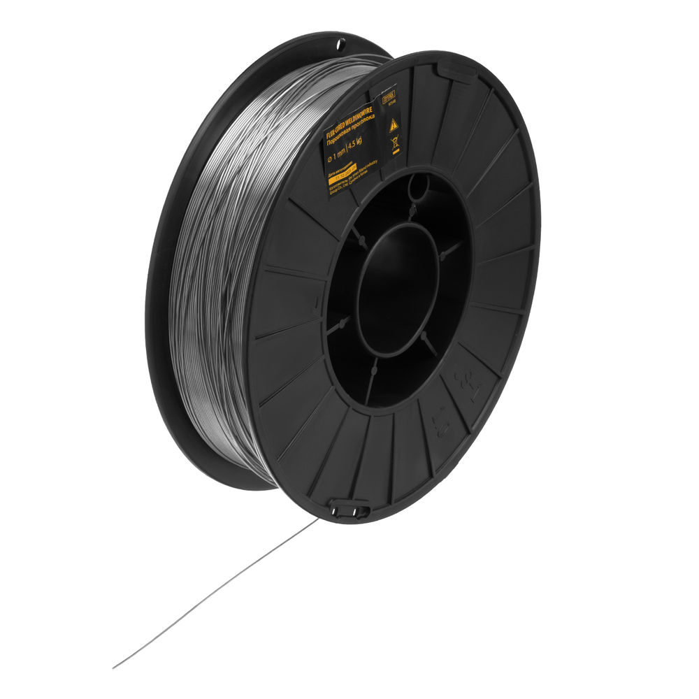 Порошковая проволока Е71TGS, диам. 1 мм, 4,5 кг, диам. катушки D200 Denzel (97548)