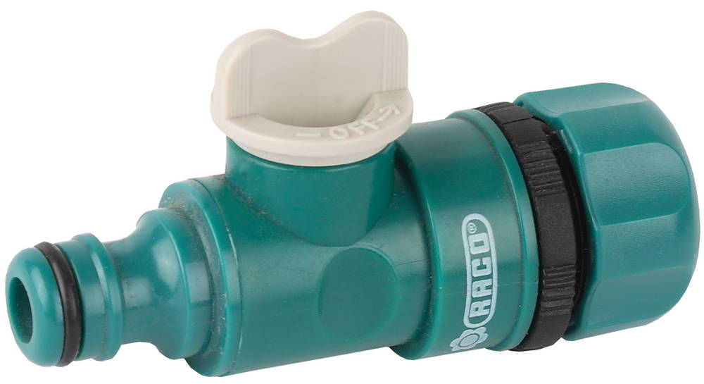 Клапан штуцерный 1/2, регулирующий, для шланга, из ABS пластика ORIGINAL RACO 4250-55253C