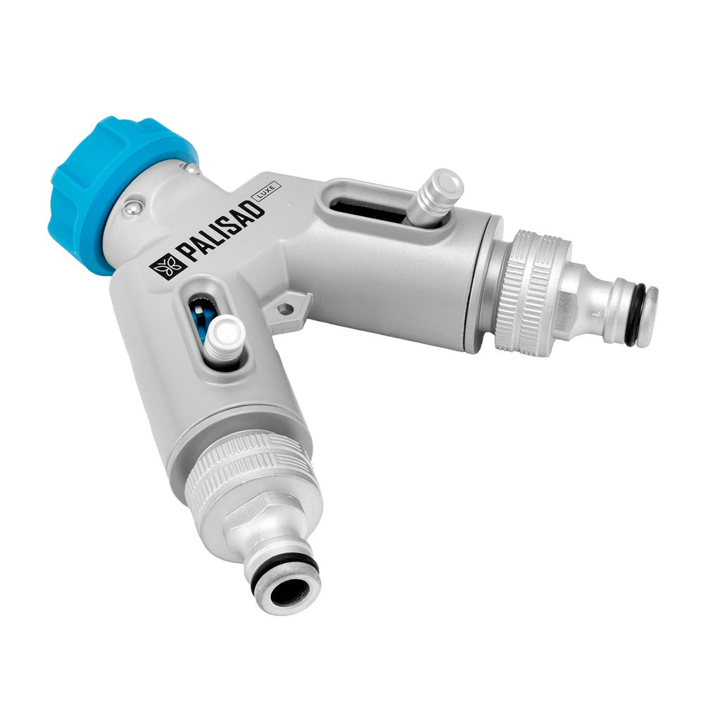 Разветвитель двухканальный, с внутренней резьбой 3/4,алюминий, LUXE Palisad (65832)