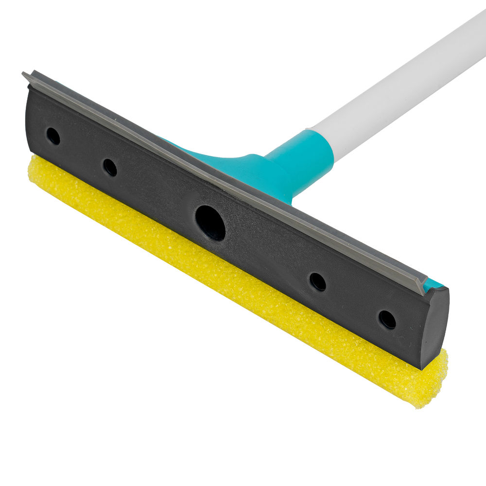 Щетка-окномойка с водосгоном, пластиковый черенок, 430х220 мм, Home Palisad (93590)