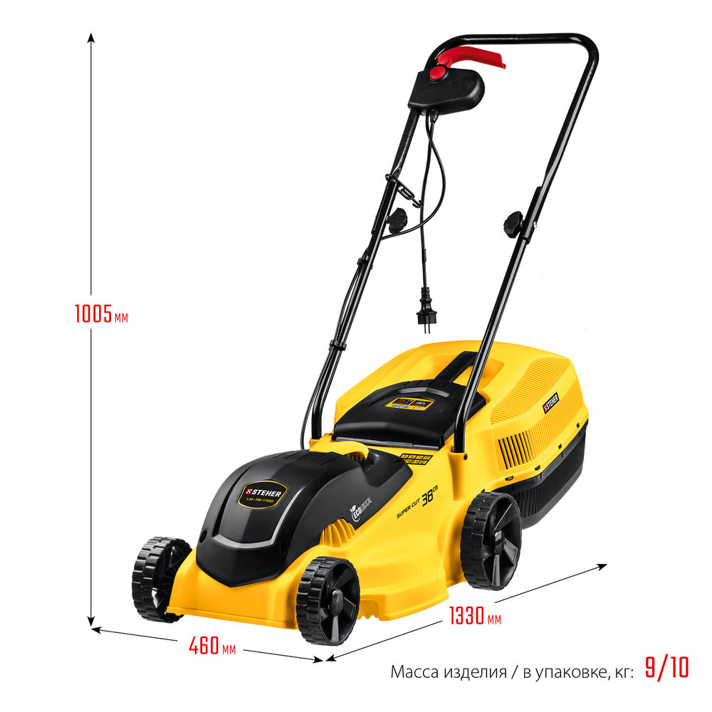 Косилка газовая сетевая ш/с 38 cм STEHER 1700 Вт LM-38-1700  