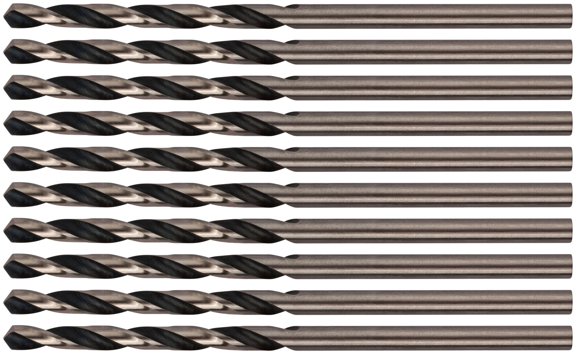Сверла по металлу HSS черненые 2,5x57 мм (10 шт.) (33525)
